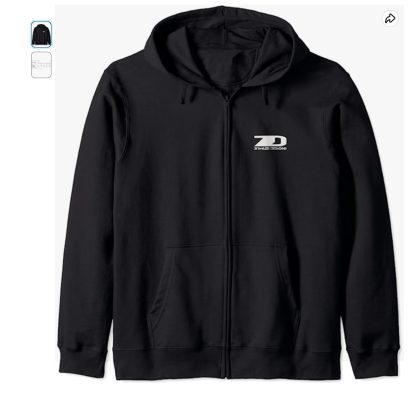 Zawles Designs zip hoodie