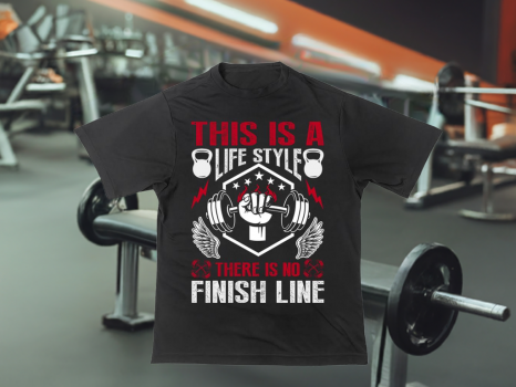 This Is A Lifestyle The Is No Finish Line Graphic Tee
