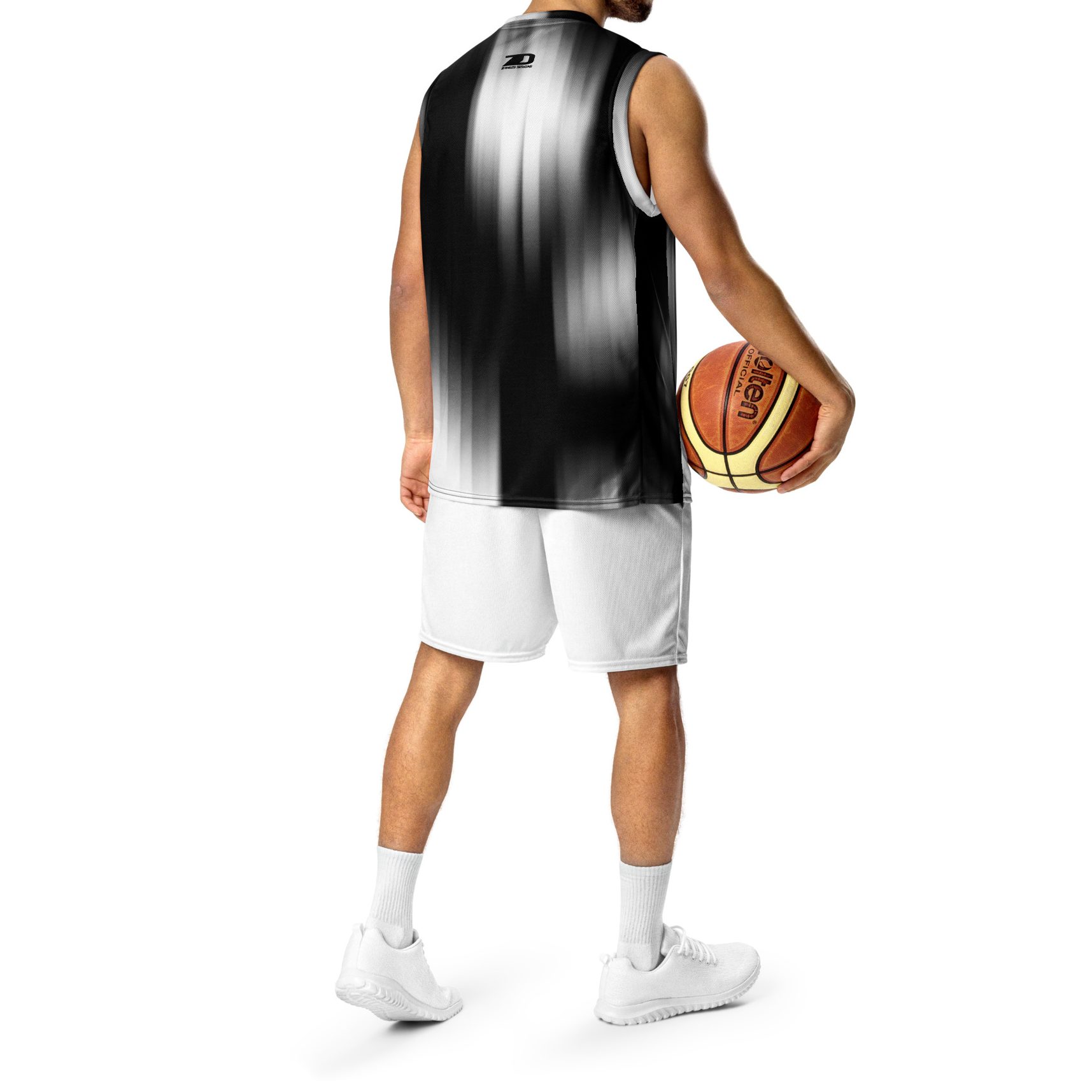 basketball jersey black and white by Zawles Designs