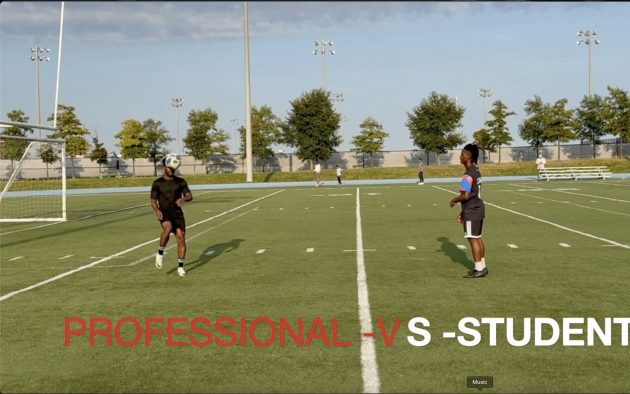 A football player vs his student