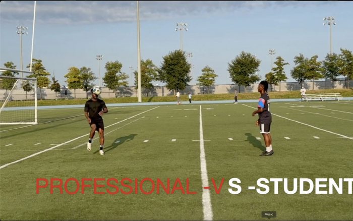 A football player vs his student