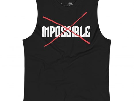 Impossible  Crossed Out Muscle Shirt