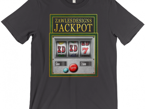 Unleash Your Luck In Style-Zawles Designs Jackpot T-Shirts