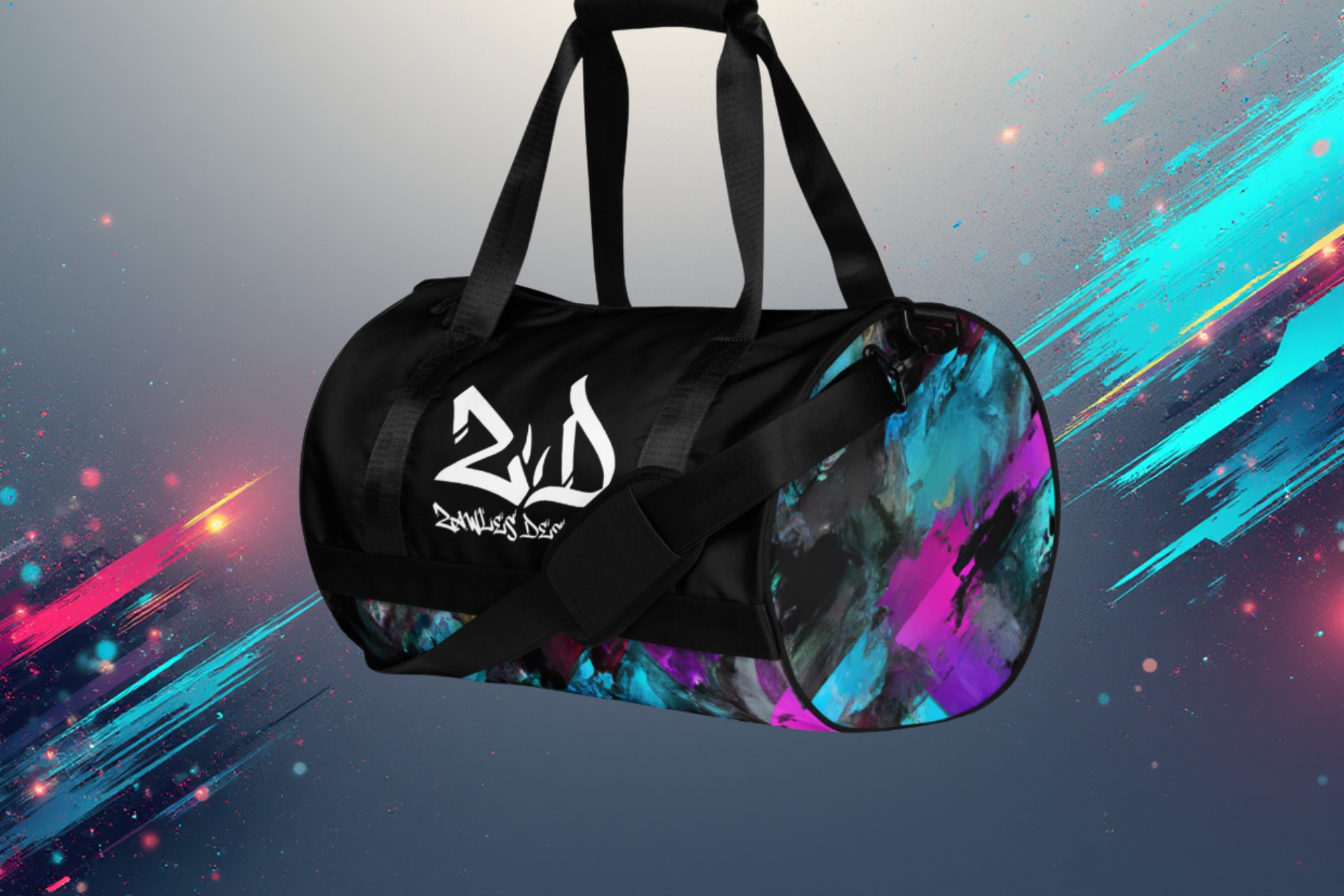 Zawles Designs Gymbag artistic colourful