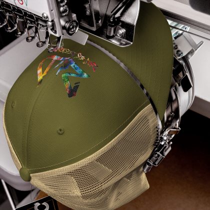 Zawles Designs custom retro trucker cap embroidery